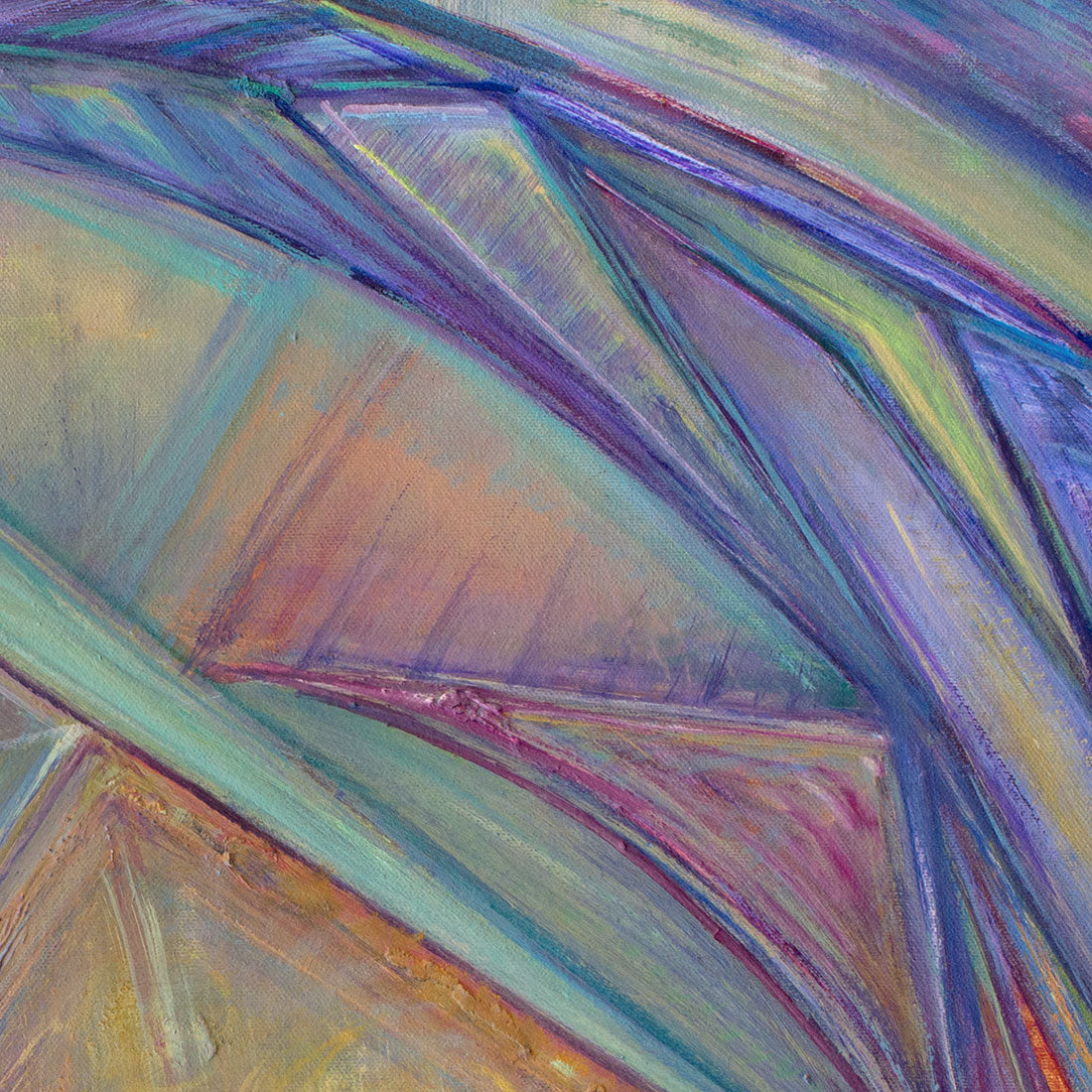 Abstract Diptych painting detail 1