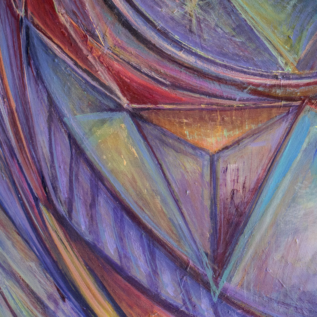 Abstract Diptych painting detail 2