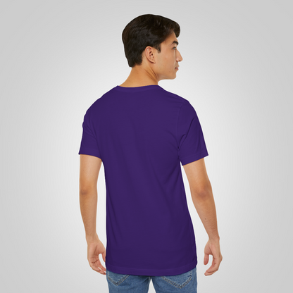 Artistic t-shirt smile face purple back