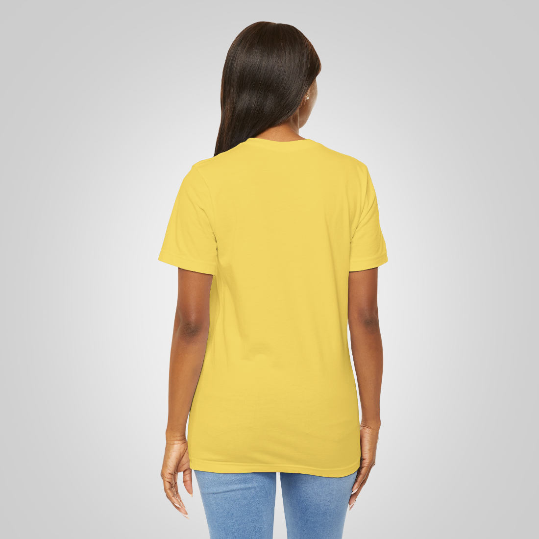 Artistic t-shirt trance face yellow