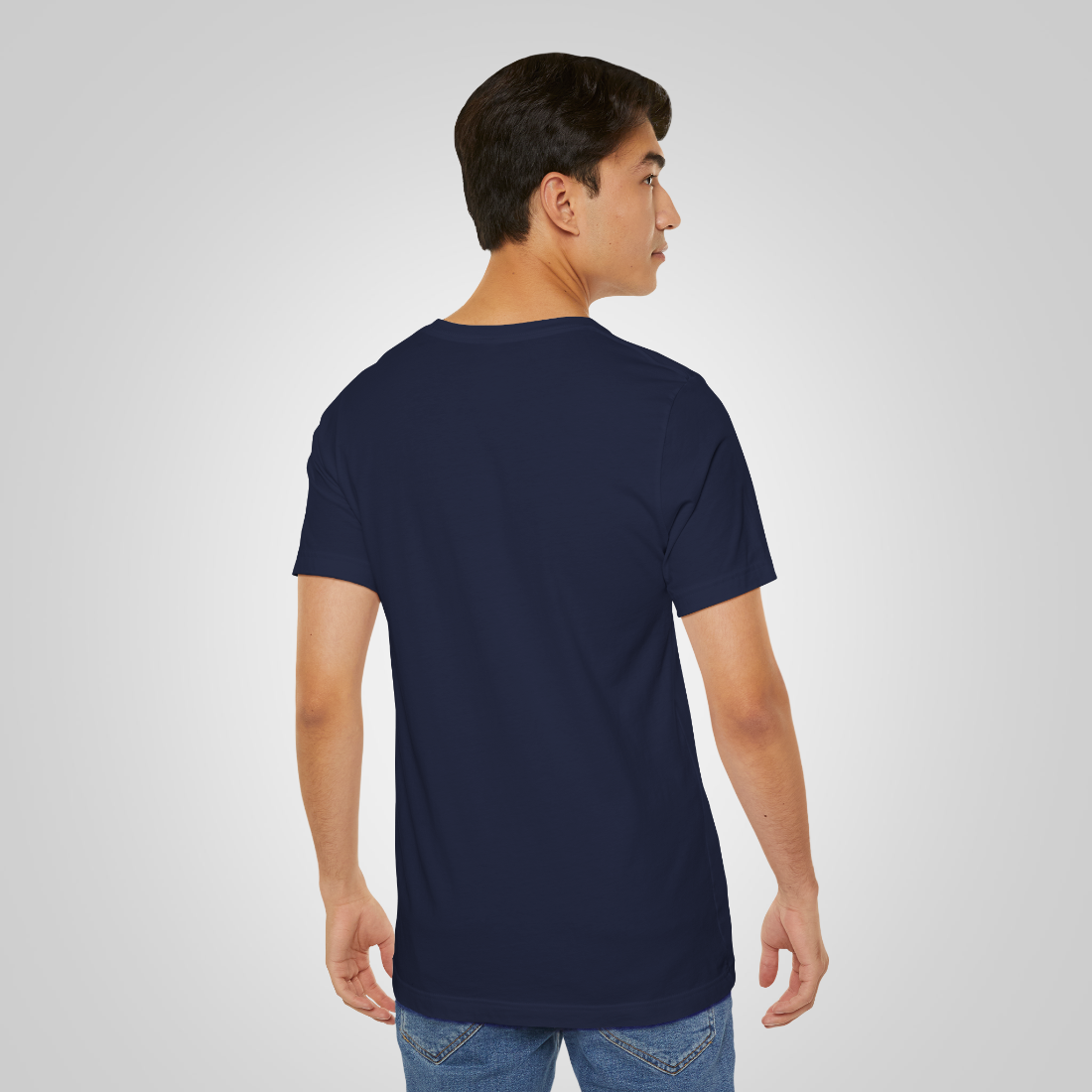 Artistic tshirt navy back view