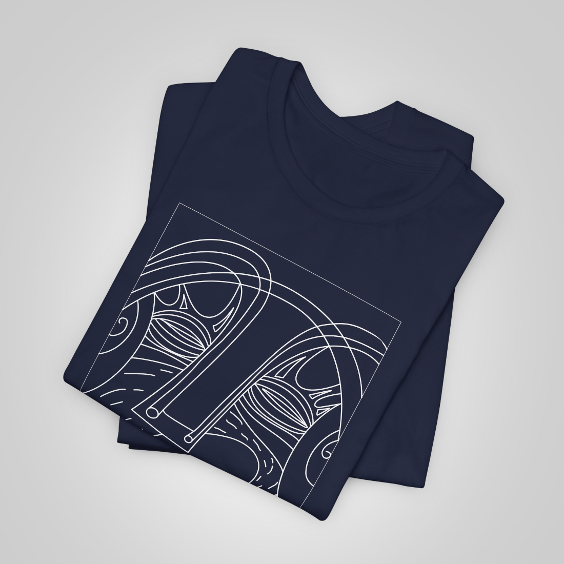 Artistic tshirt navy folded