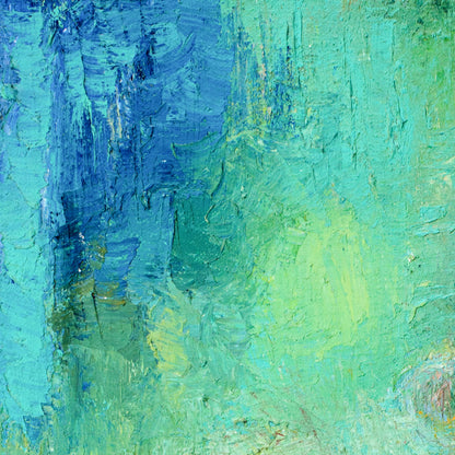 Green Abstract oil detail 1