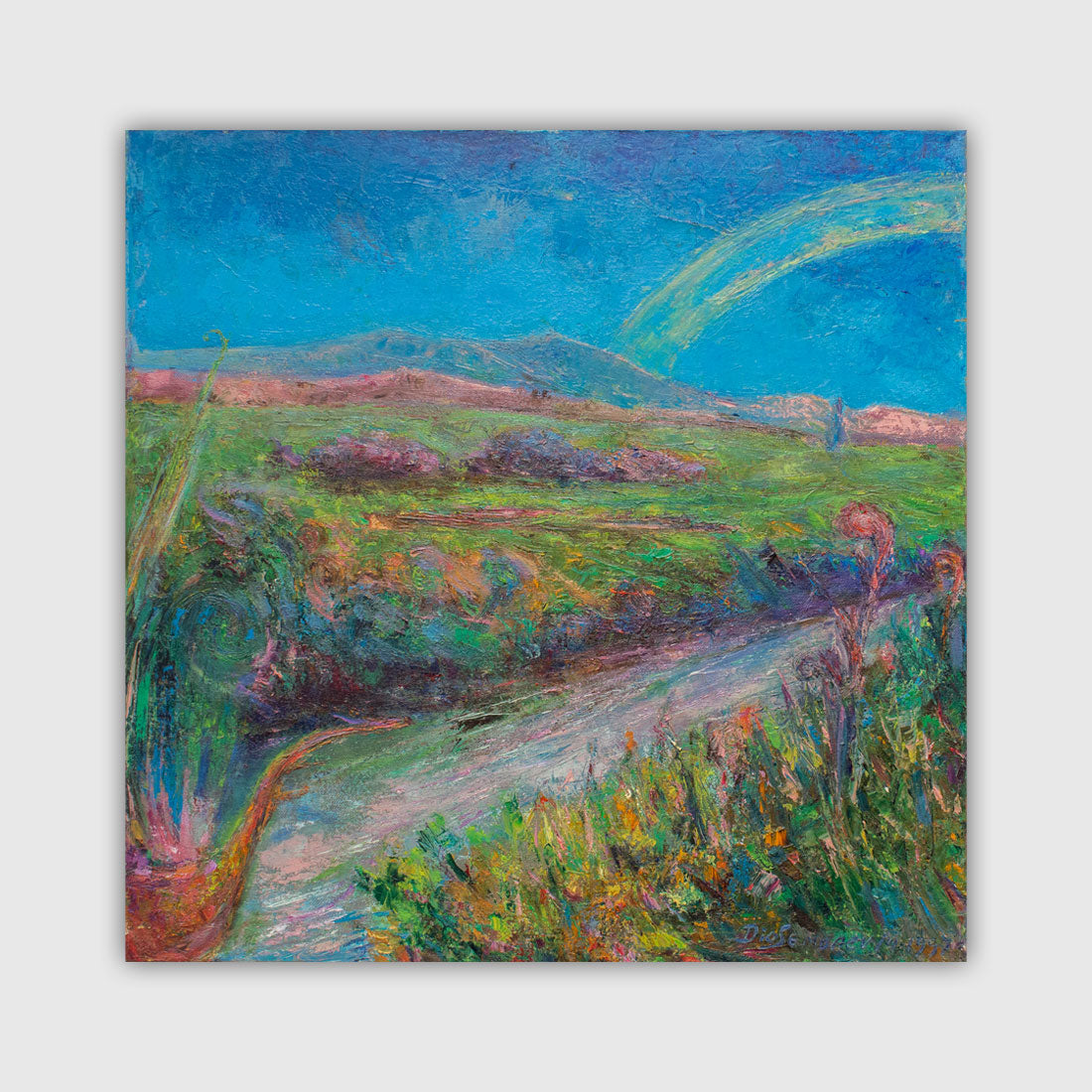 Landscape with Rainbow oil painting