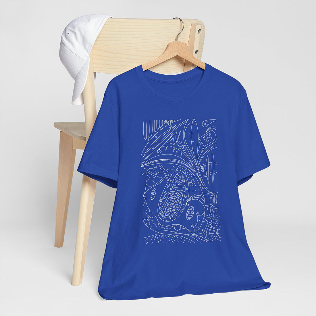 Artistic Mystical Flow t-shirt blue royal