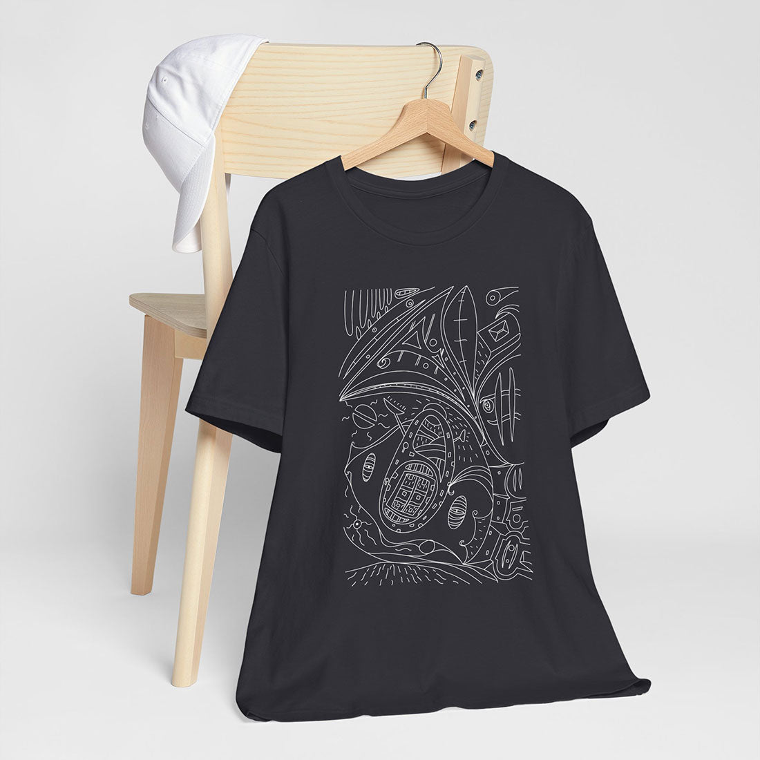 Artistic Mystical Flow t-shirt gray