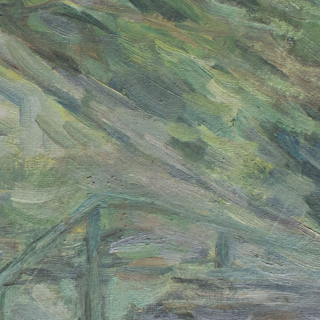 Oil painting with eucalyptus tree detail2