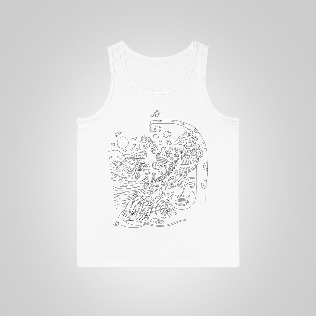 Tank top Poem Vibes white front