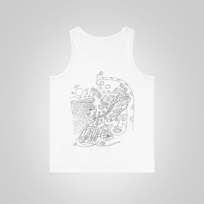 Tank top Poem Vibes white front