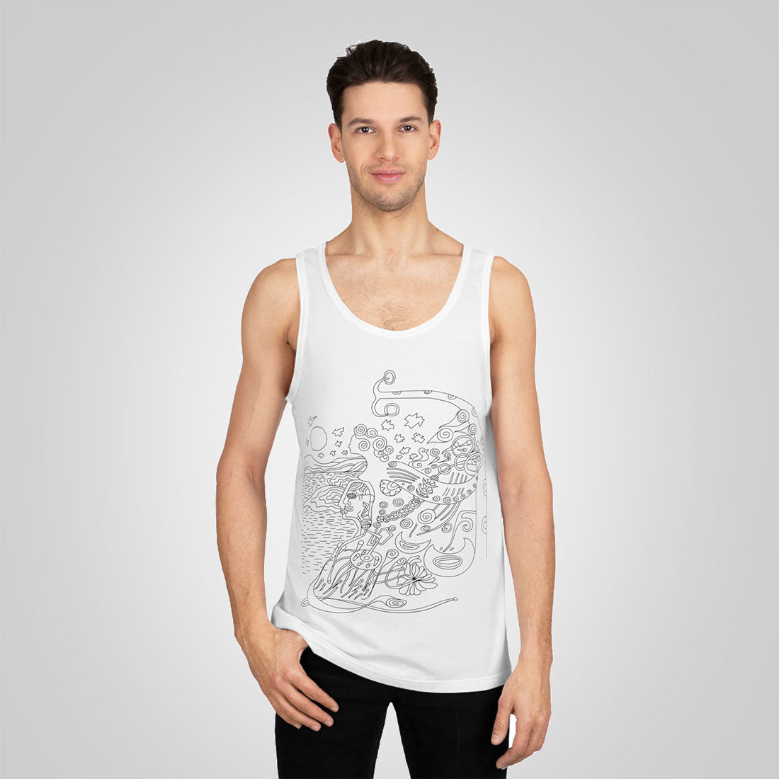 Tank top Poem Vibes white