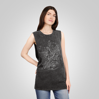 Poem Stonewash Tank Top gray