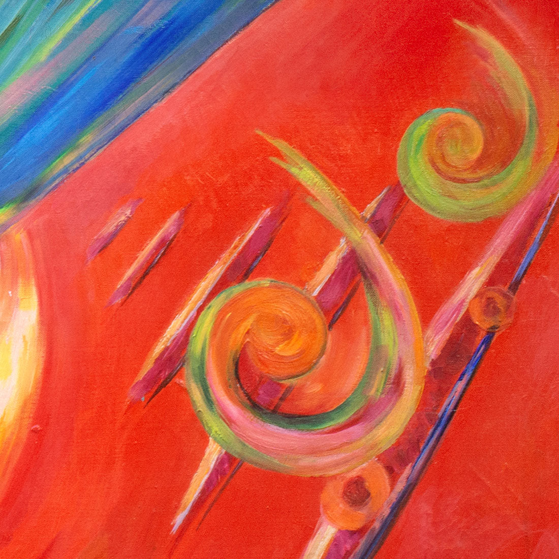 Red Space painting detail 3