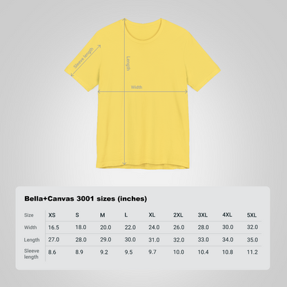 size chart t-shirt maize