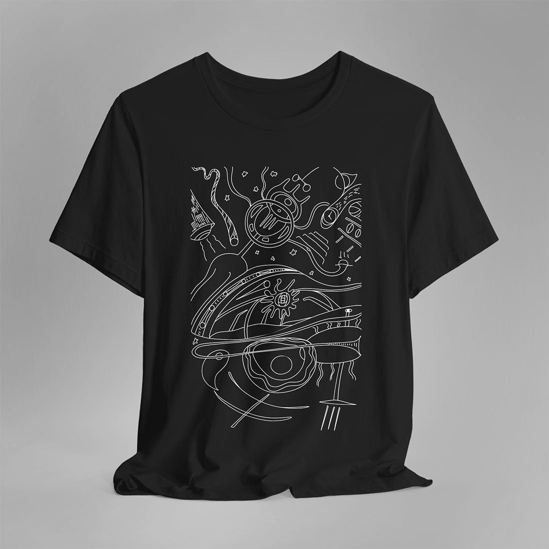 T-shirt Space-black-front