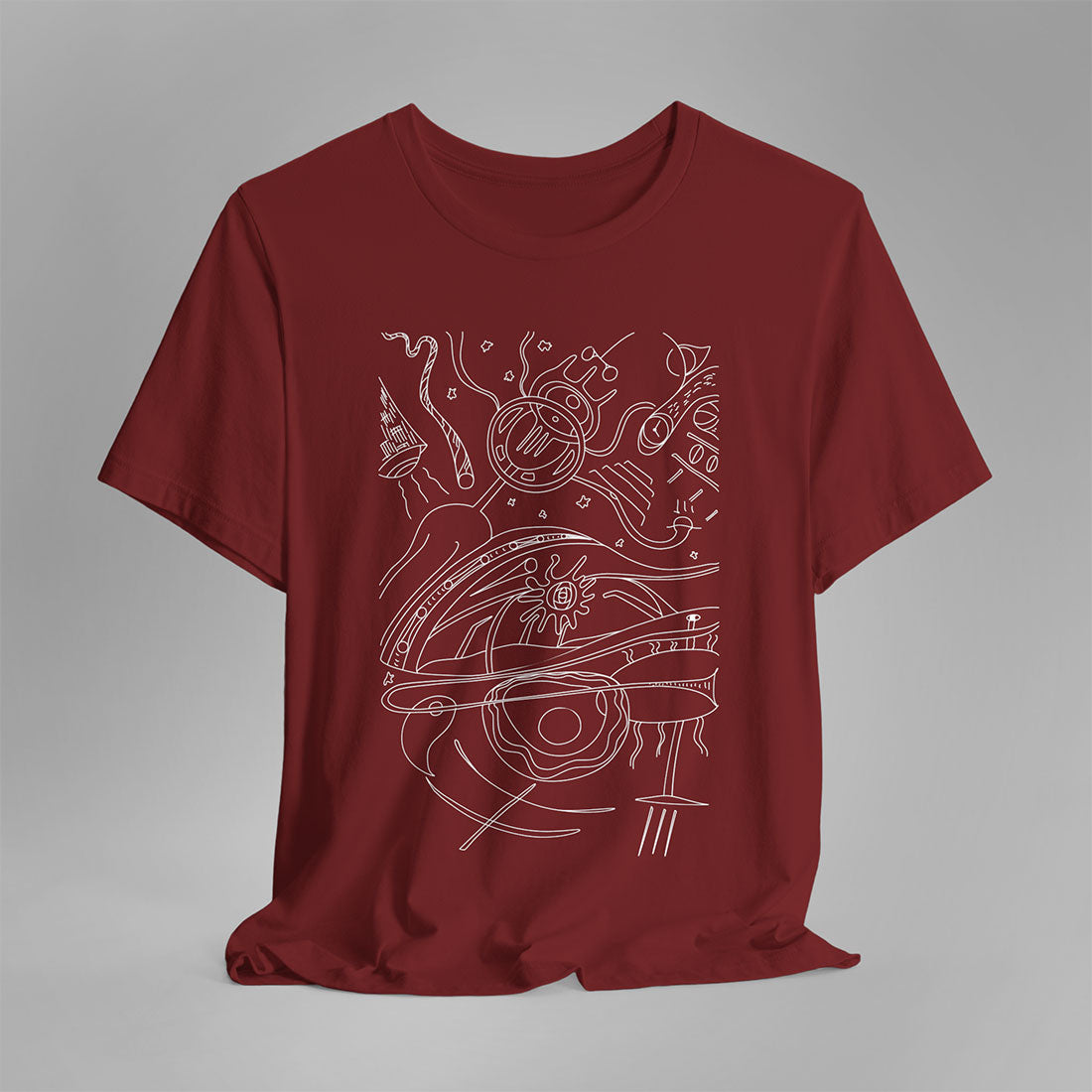 T-shirt Space-cardinal-front