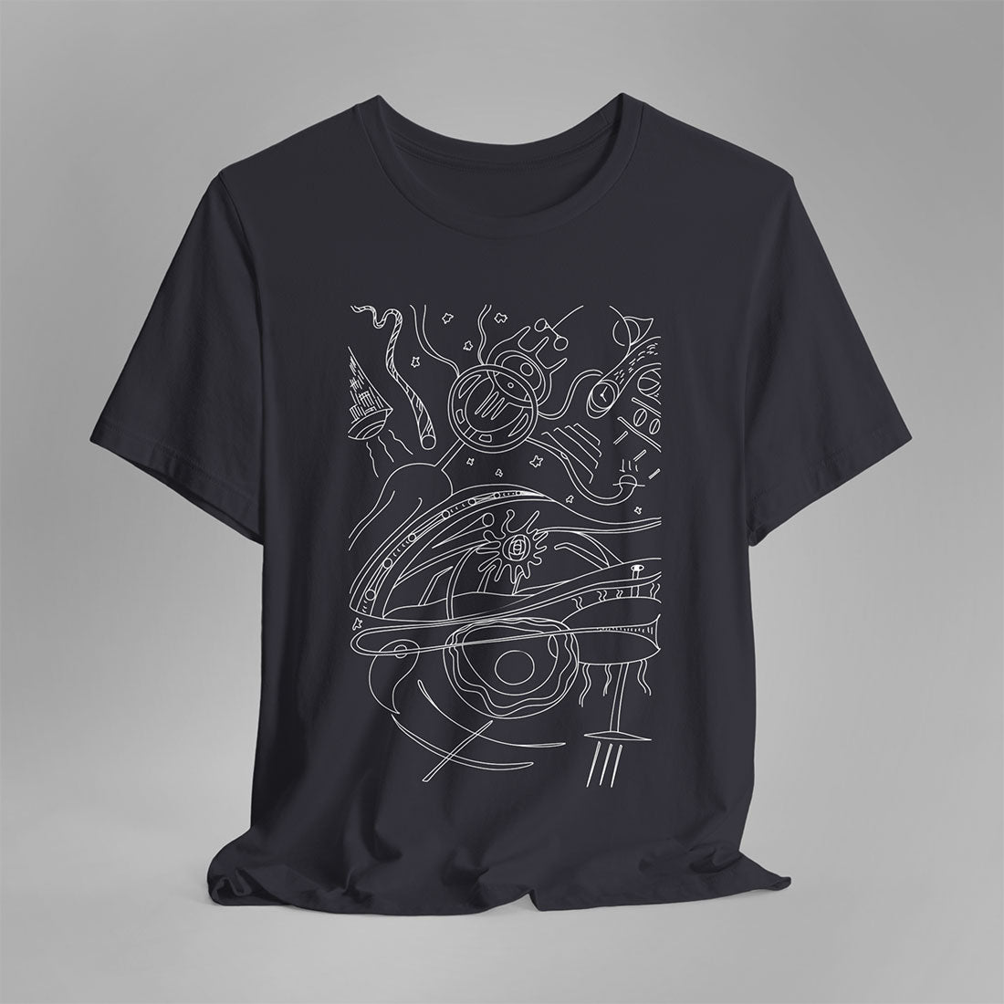 T-shirt Space-dark gray-front