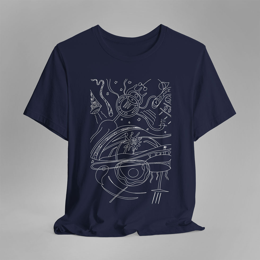 T-shirt Space-navy-front