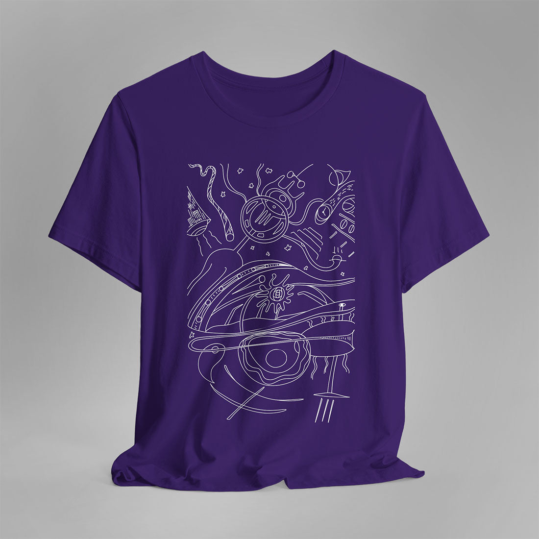 T-shirt Space-purple-front