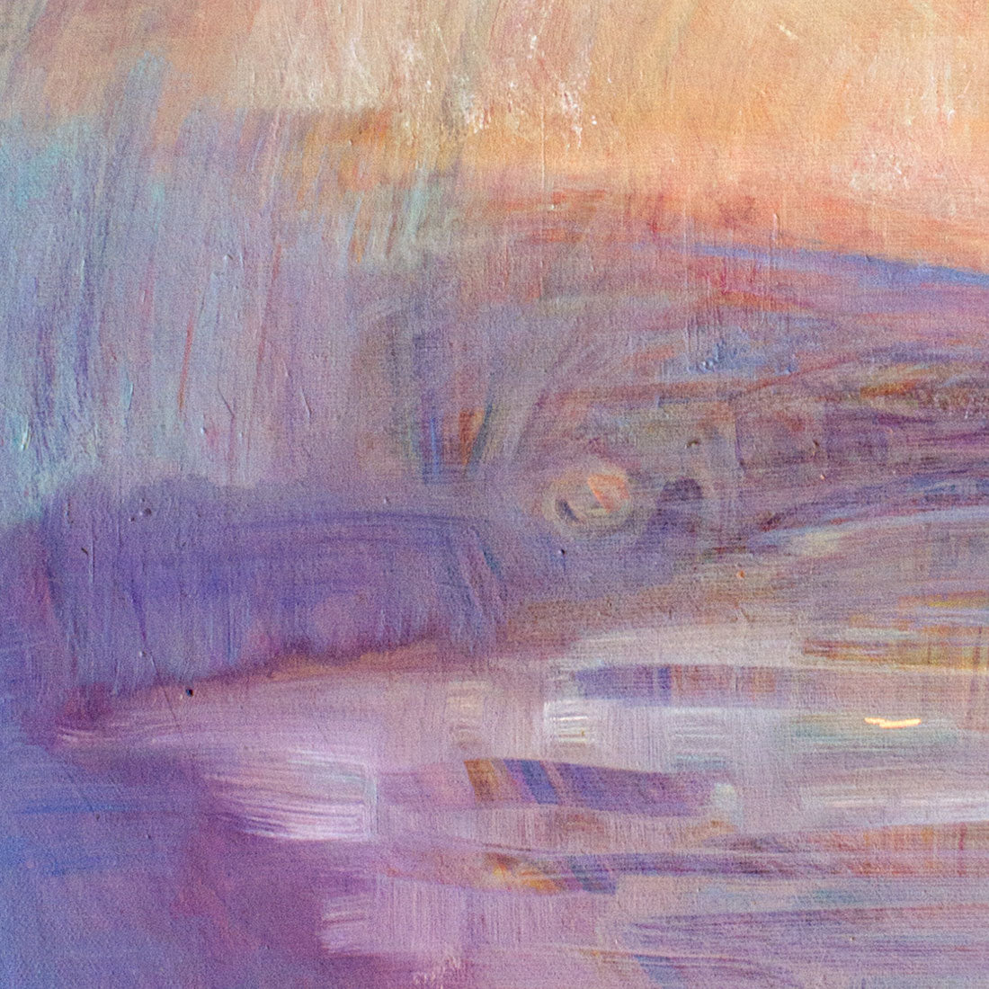 abstract lake painting detail 2