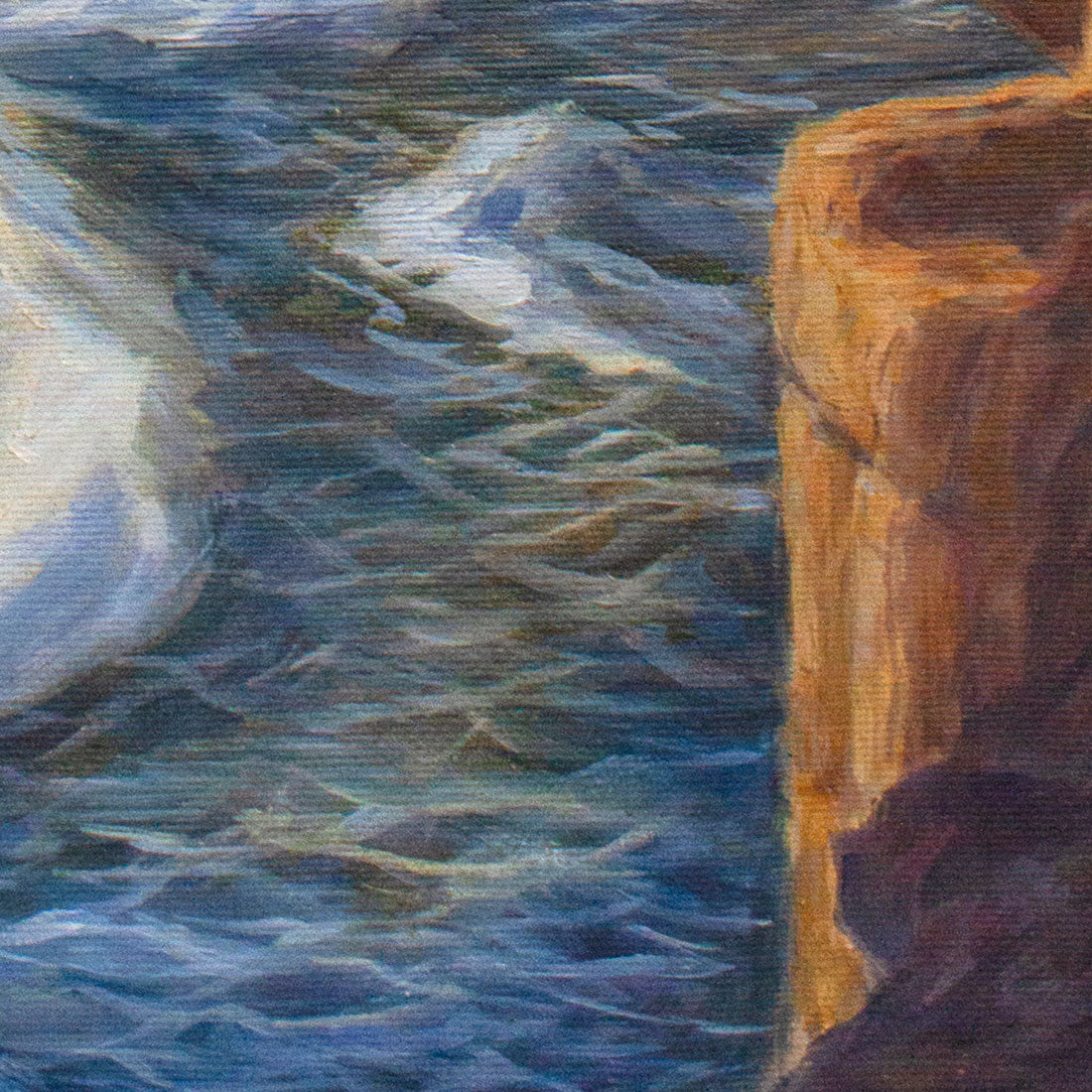 Oil painting of ancient Acre detail 3