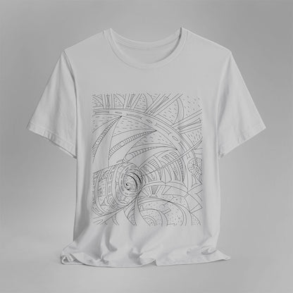 T-shirt arches white color front