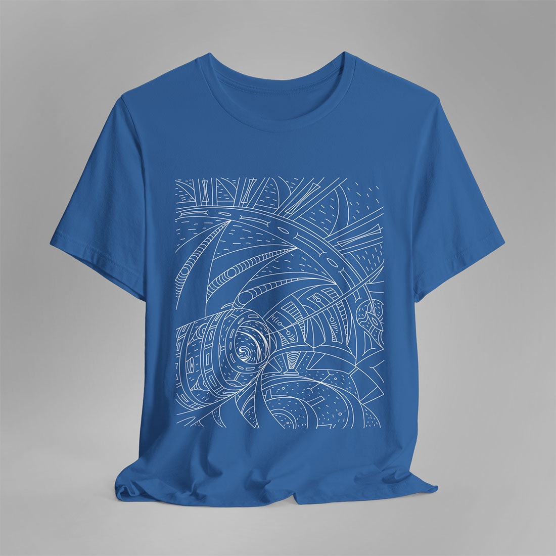 T-shirt arches blue color front