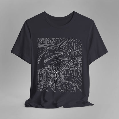 T-shirt arches dark gray color front