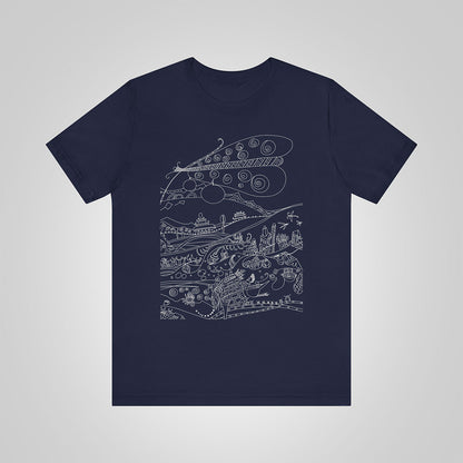 t-shirt with butterfly-navy