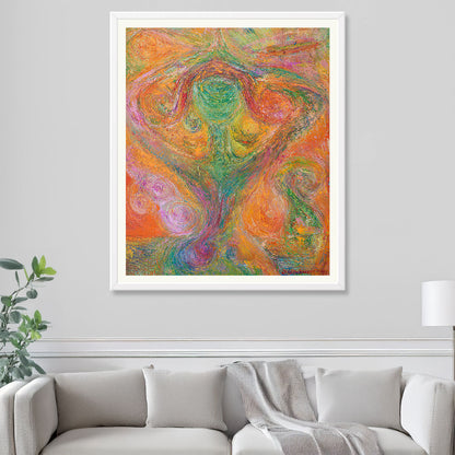 High-quality poster print of a dancing female figure