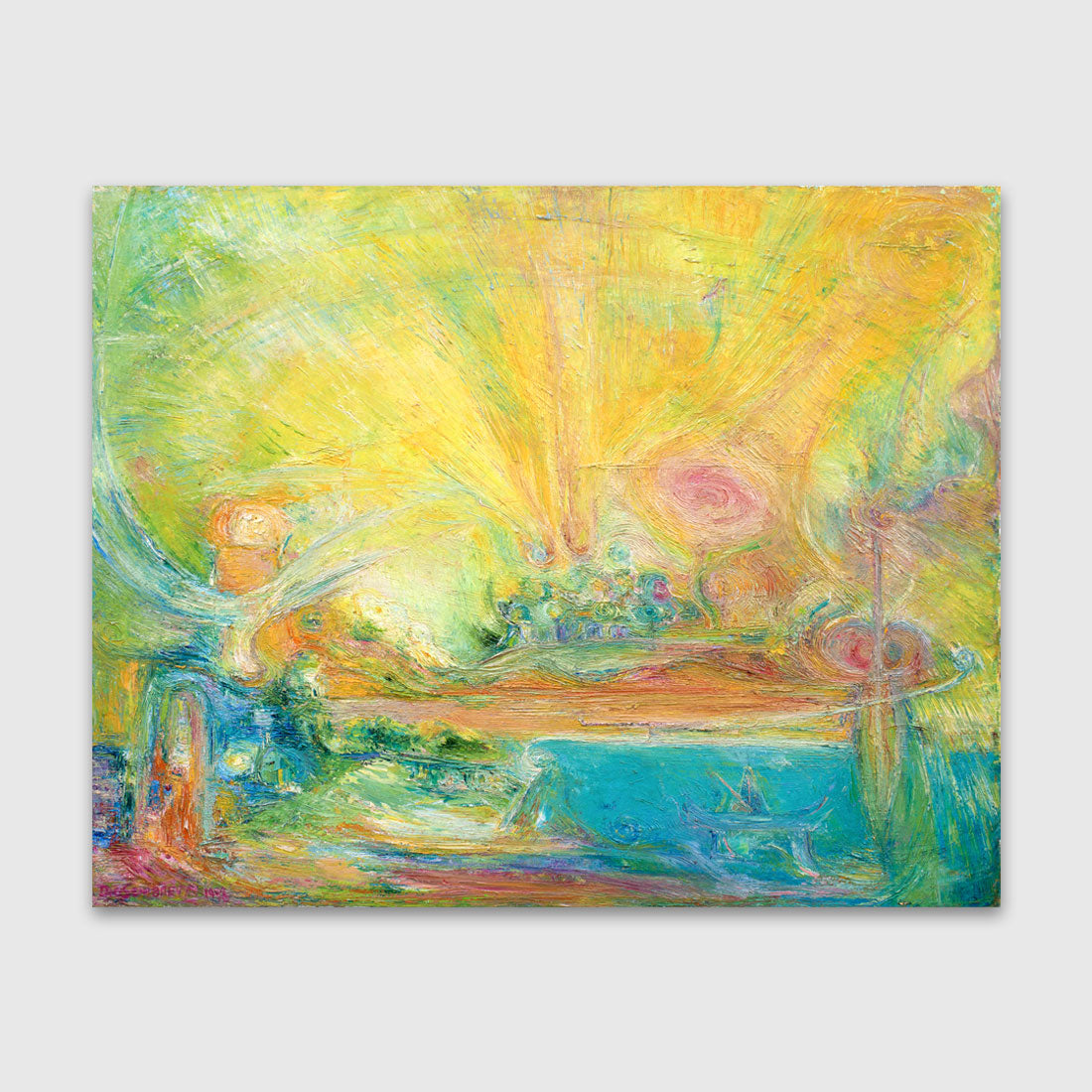 music of light oil painting