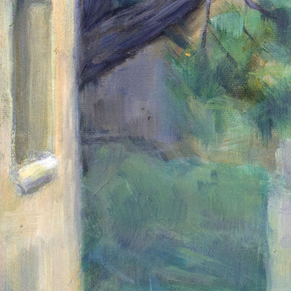 painting of a green tree detail 3