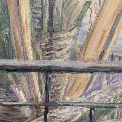 palm original painting detail 2