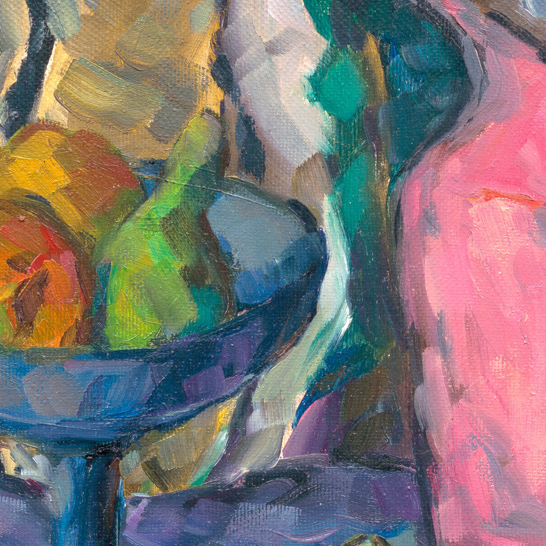 Still life with pink vase detail 3