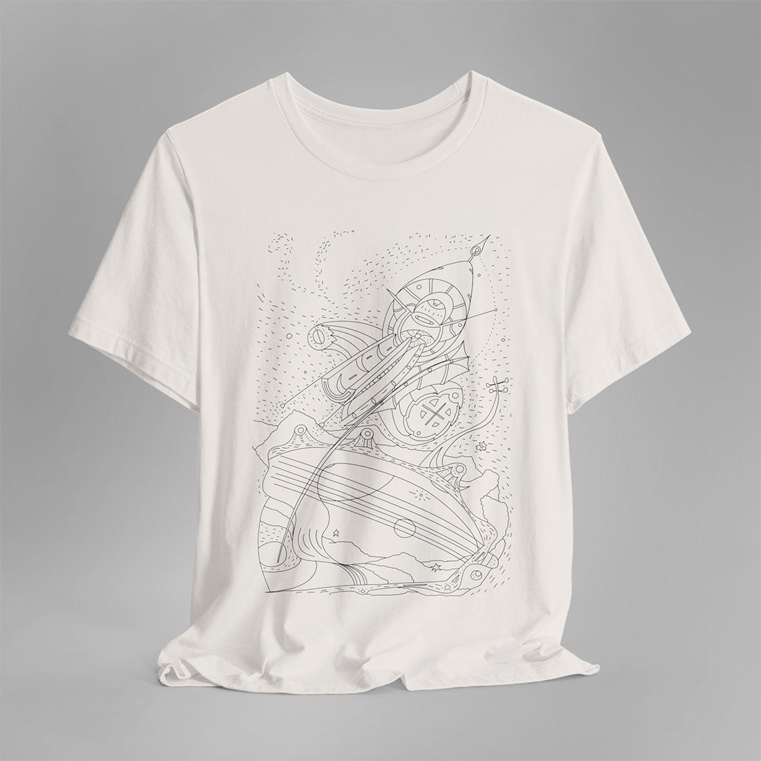 t-shirt dancing guitar vintage white