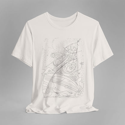 t-shirt dancing guitar vintage white