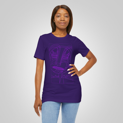  t-shirt trance face purple