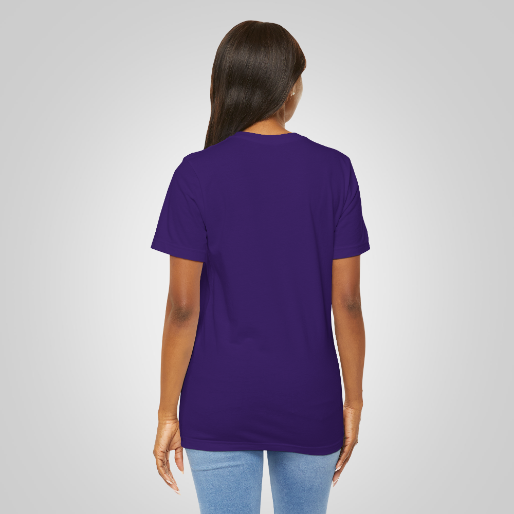  t-shirt trance face purple back