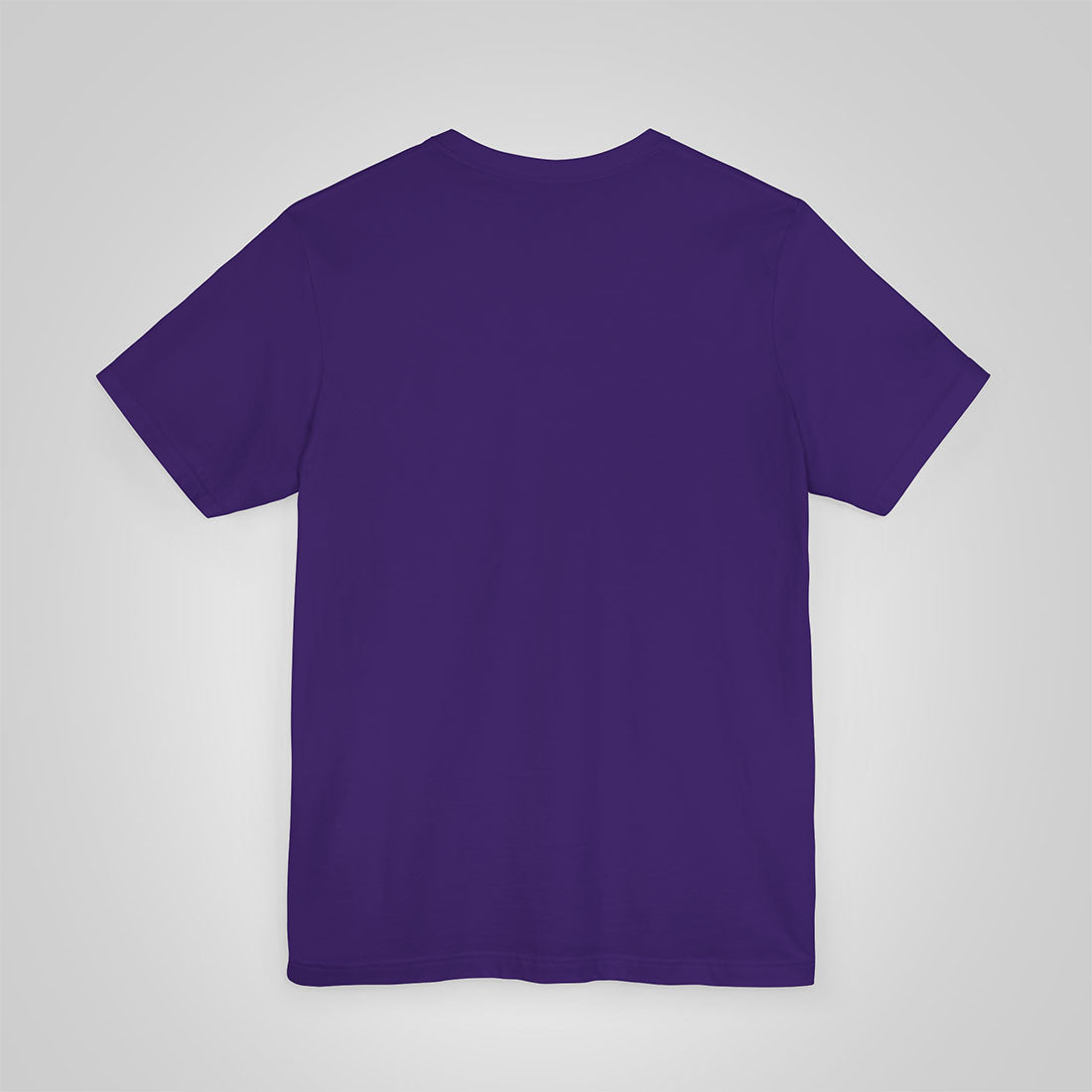 T-shirt purple back view