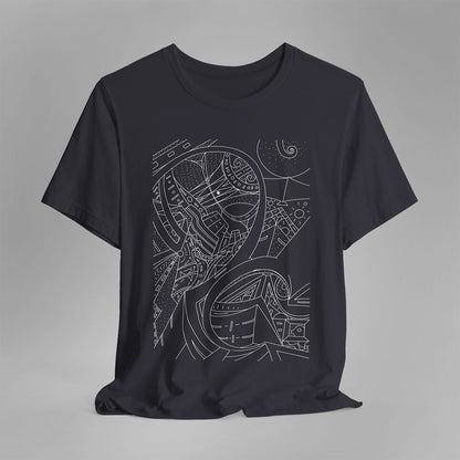 urban flow artistic t-shirt gray