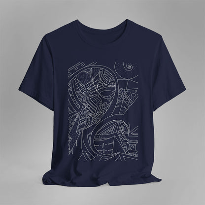 urban flow artistic t-shirt navy 