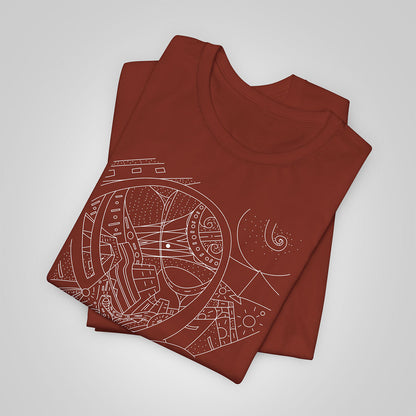 urban flow t-shirt rust folded